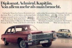 Werbung Opel Diplomat und Admiral (1970) 